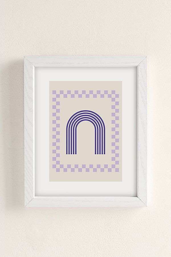 Grace Chess Rainbow Art Print In White Wood Frame At Urban Outfitters
