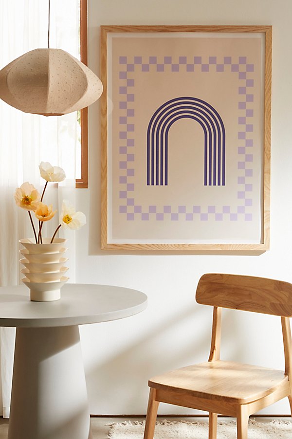 Grace Chess Rainbow Art Print In Natural Wood Frame At Urban Outfitters