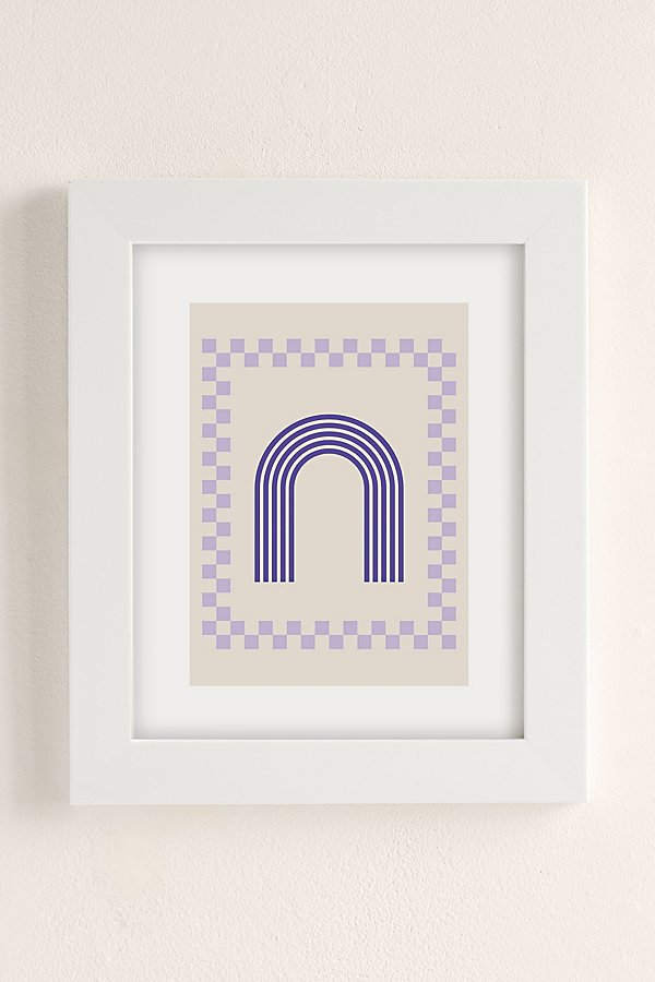 Grace Chess Rainbow Art Print In White Matte Frame At Urban Outfitters