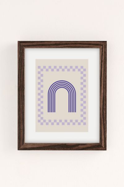 Grace Chess Rainbow Art Print In Walnut Wood Frame At Urban Outfitters