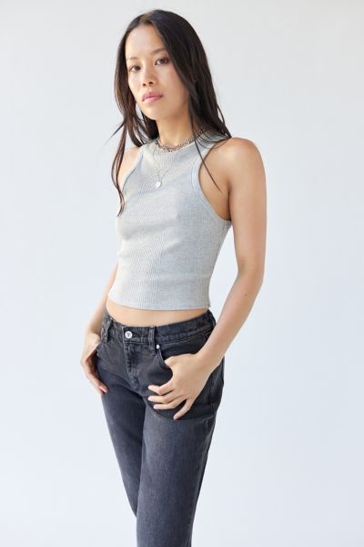 Urban Renewal Remnants Ribbed High Neck Tank Top