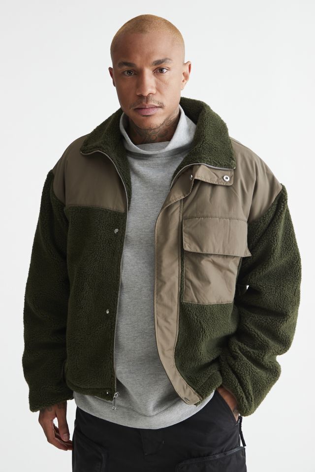 Urban outfitters fleece on sale jacket