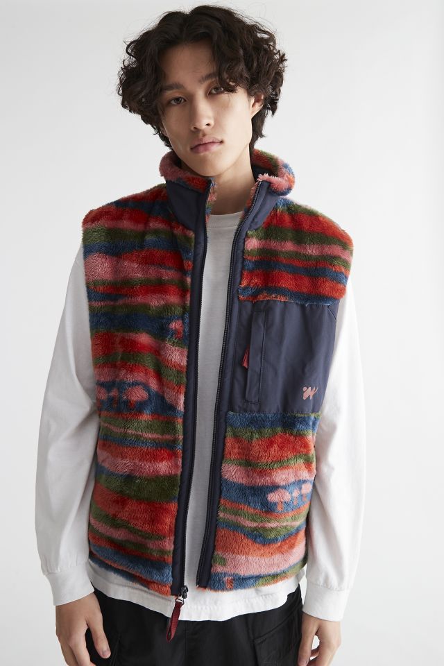 Without Walls Printed Cozy Fleece Vest #1