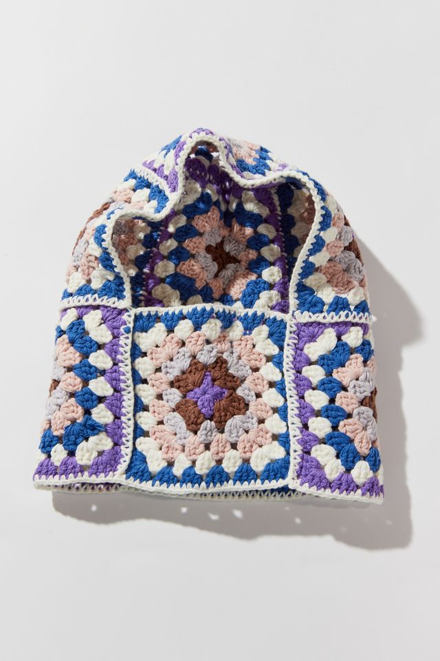 Damson Madder Crochet Balaclava | Urban Outfitters display picture 1