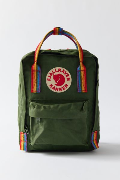 Fjall Raven Fjällräven Kånken Rainbow Water Resistant Backpack In Green