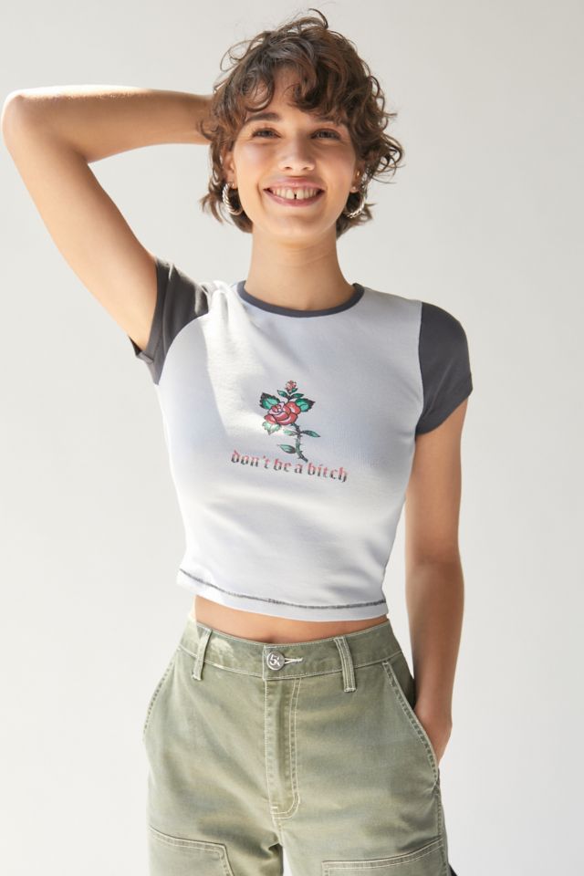 UO Ester Graphic Baby Tee Urban Outfitters Canada