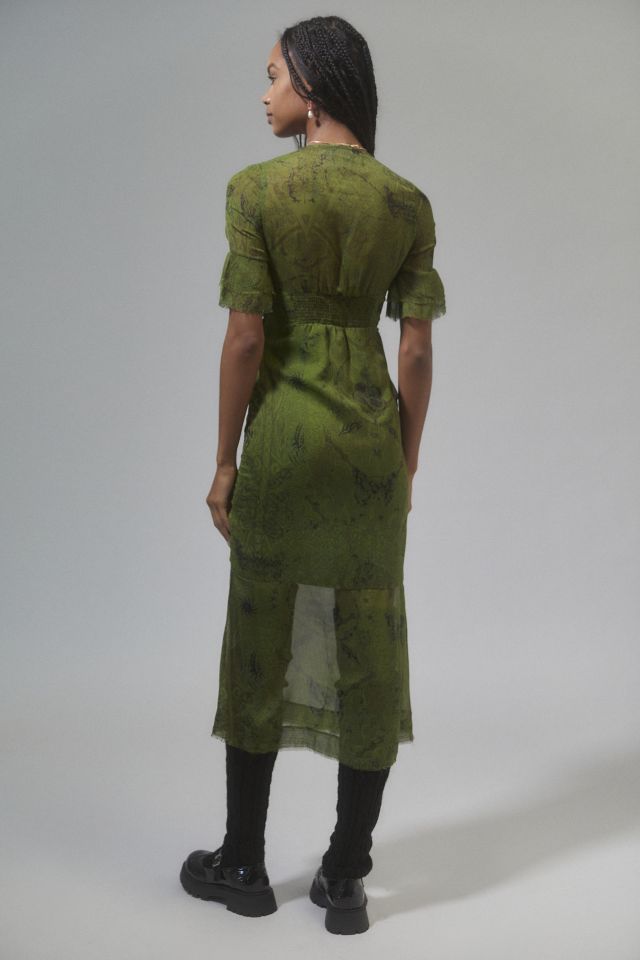 UO Florence Chiffon Printed Midi Dress #2