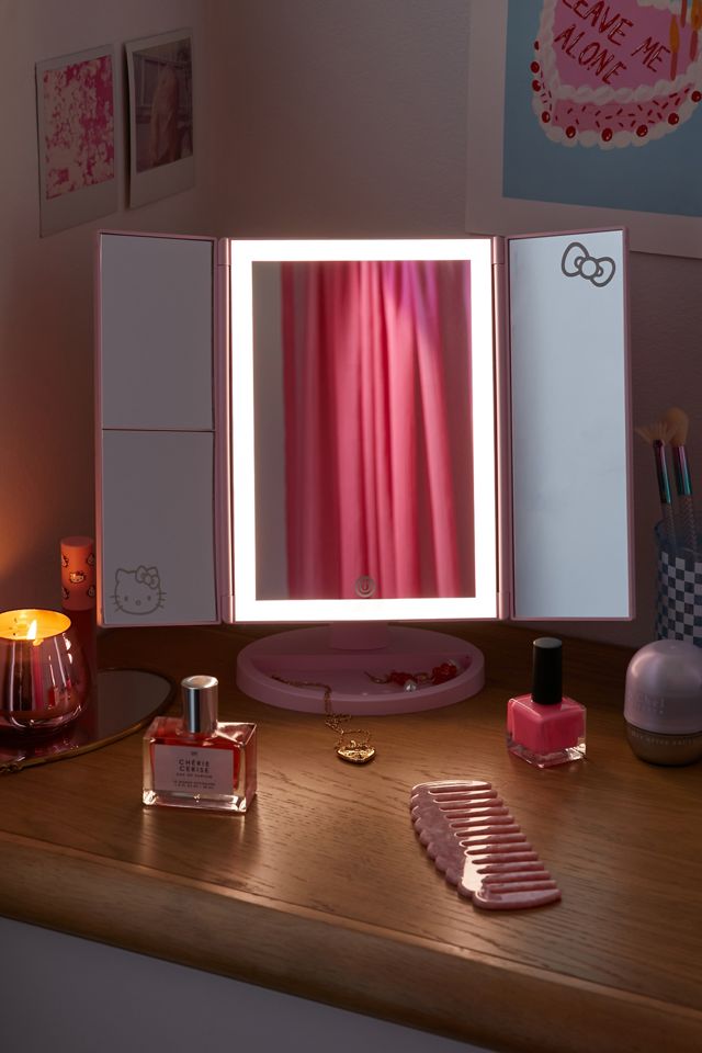 Impressions Vanity Co. Hello Kitty TriFold LED Tri-Tone Makeup Mirror