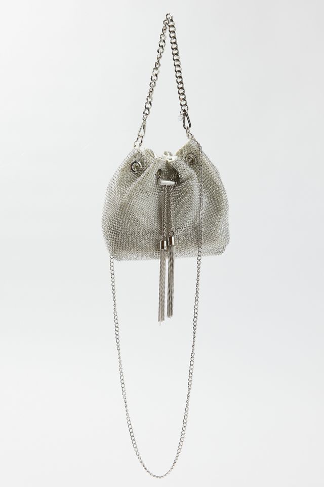 Sylvie Crystal Pouch in Silver Sylvie Crystal Pouch in Silver
