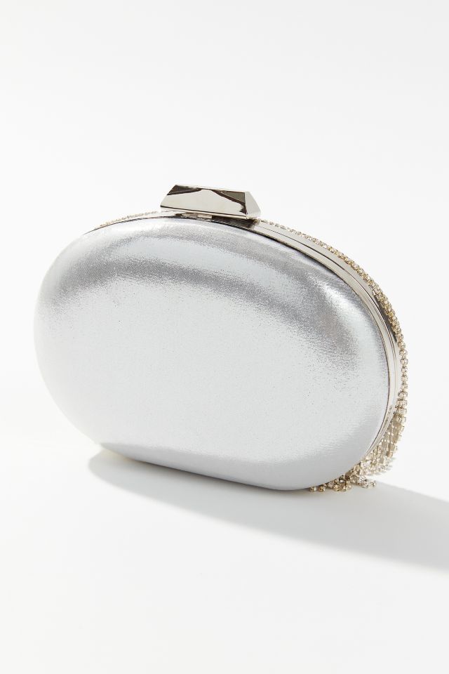 Olga Berg Bria Crystal Fringed Shoulder Bag #1