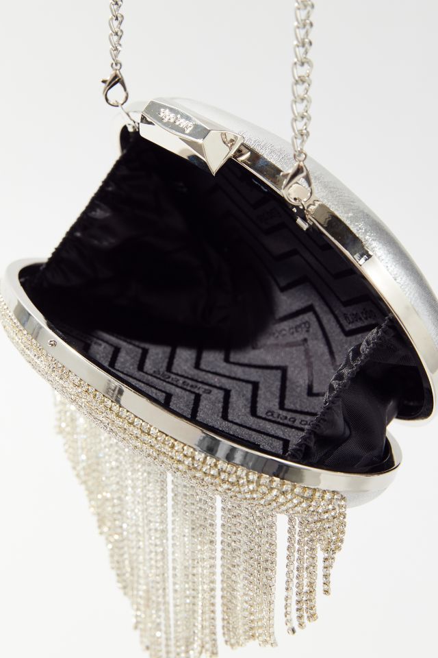 Olga Berg Bria Crystal Fringed Shoulder Bag #3