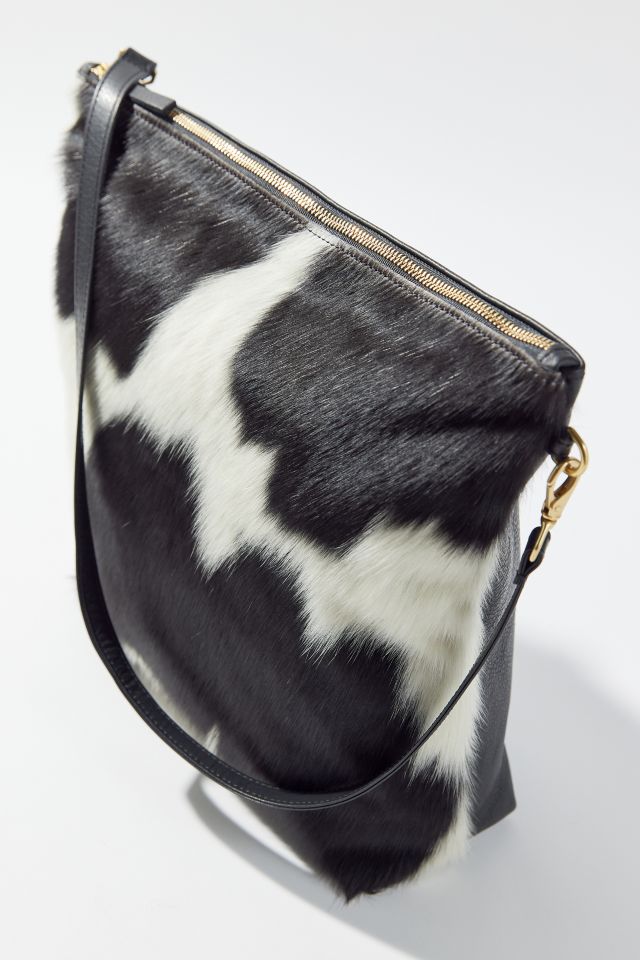 Primecut Black + White Cowhide Hobo Bag #1