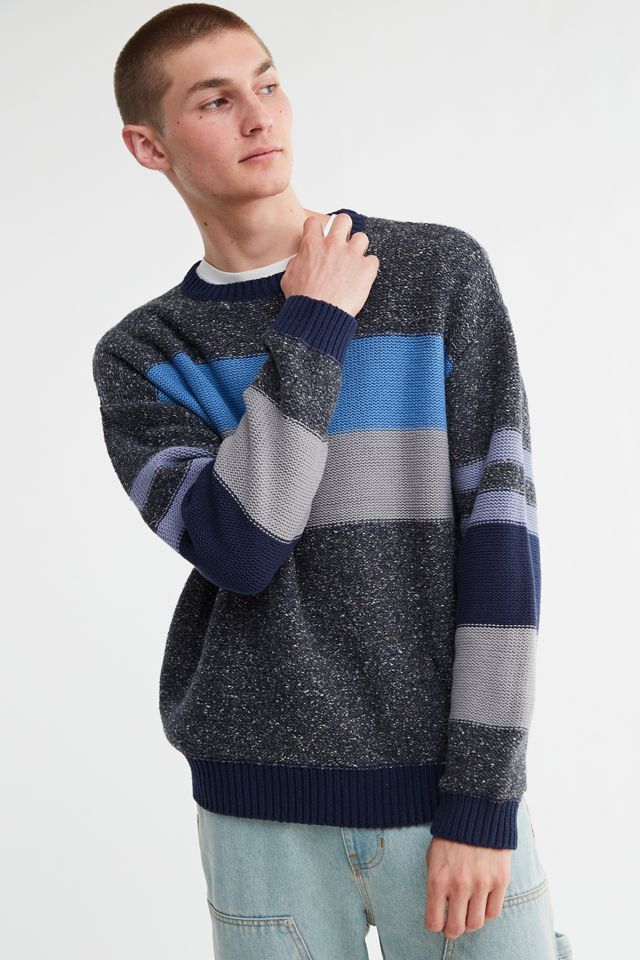 BDG Placed Stripe Crew Neck Sweater | Urban Outfitters