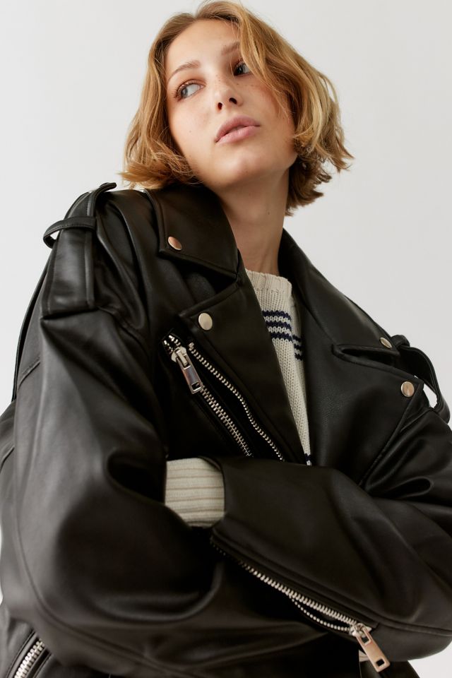 Lioness Deja Vu Faux Leather Moto Jacket #3