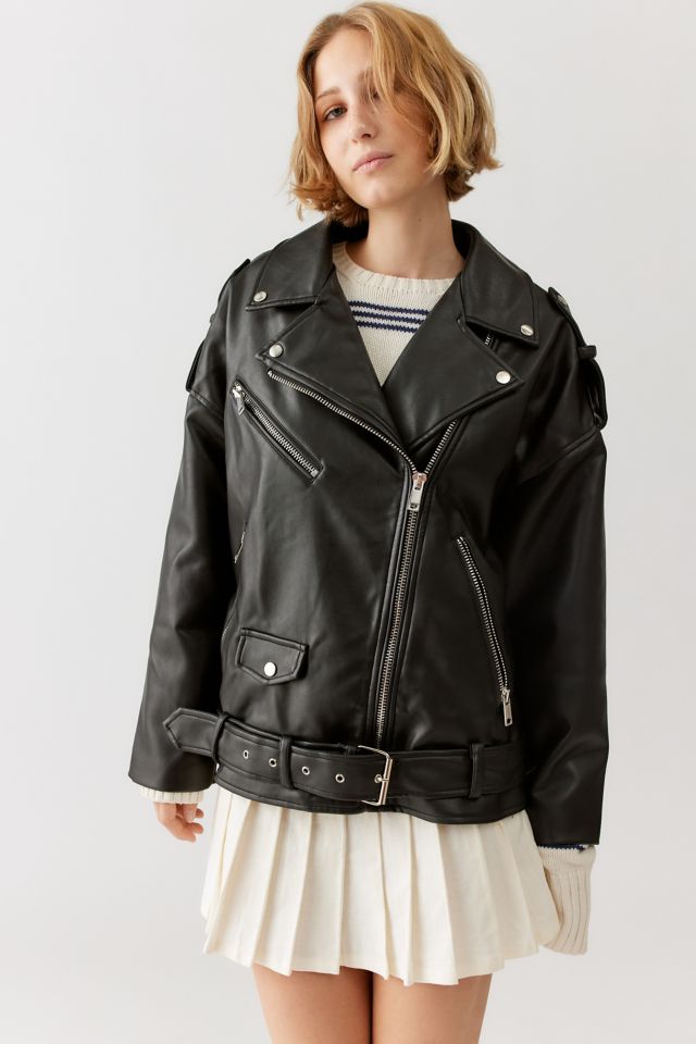 Lioness Deja Vu Faux Leather Moto Jacket #4
