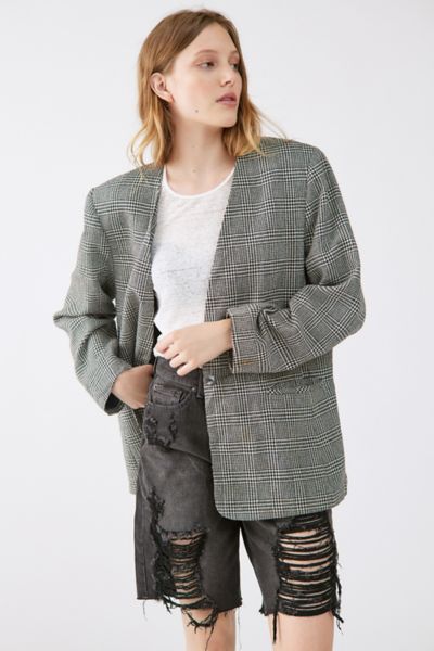 vintage tartan blazer