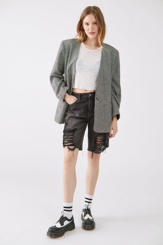 Urban Renewal Vintage Oversized Plaid Blazer #2