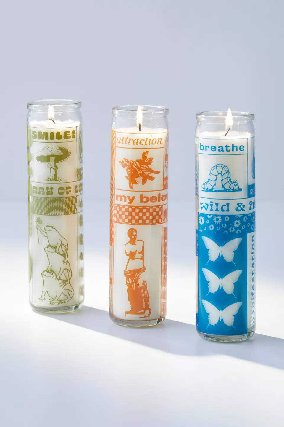urbanoutfitters.com | Manifestation 17 Oz Glass Pillar Candle