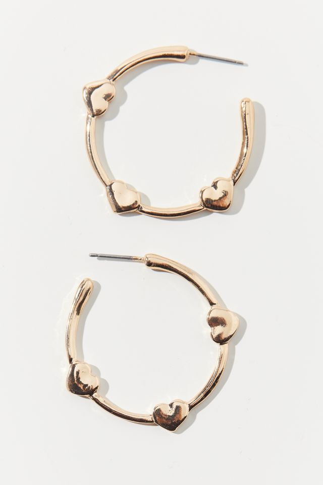 Boucles d'Oreilles Créoles Cœur Dana #1