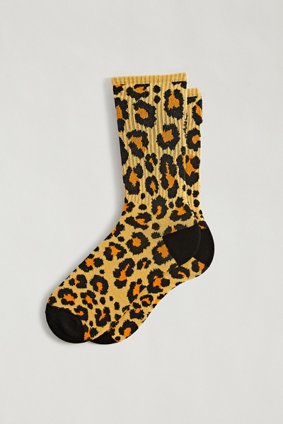 BKE Leopard Crew Socks - Women's Socks in Leopard