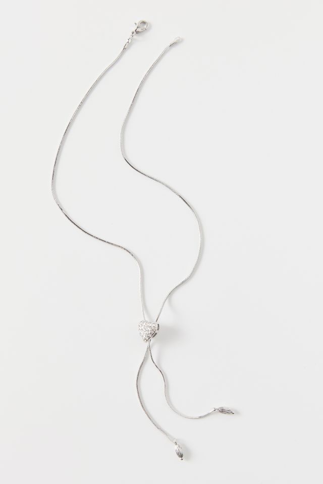 Rhinestone Icon Bolo Tie Necklace #1