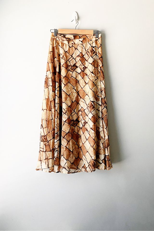 Vintage Silk Skirt Urban Outfitters