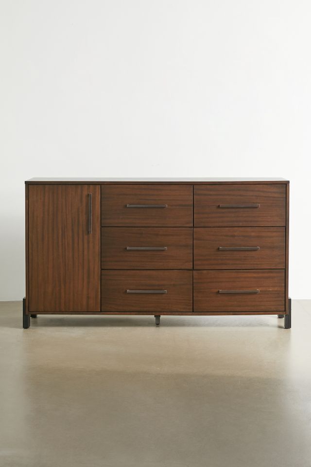 Diego 6-Drawer Modern-Industrial Dresser
