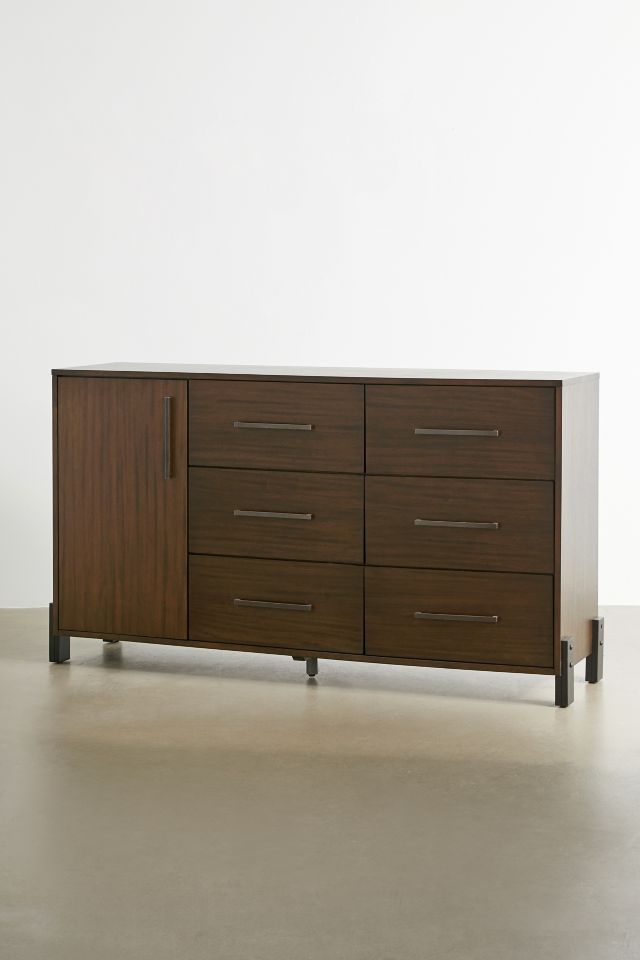Diego 6-Drawer Modern-Industrial Dresser