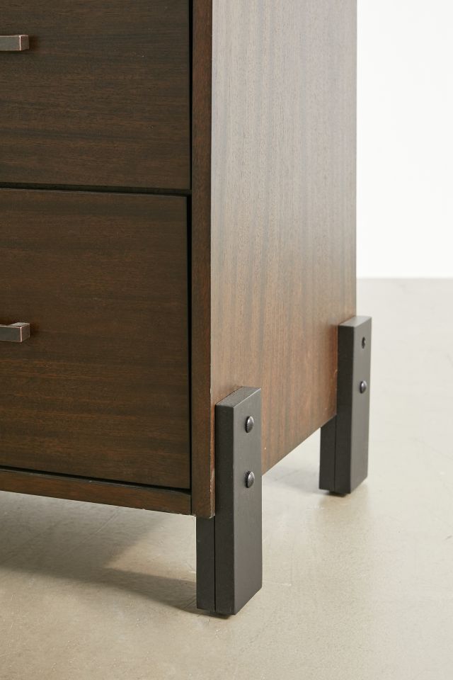 Diego 6-Drawer Modern-Industrial Dresser