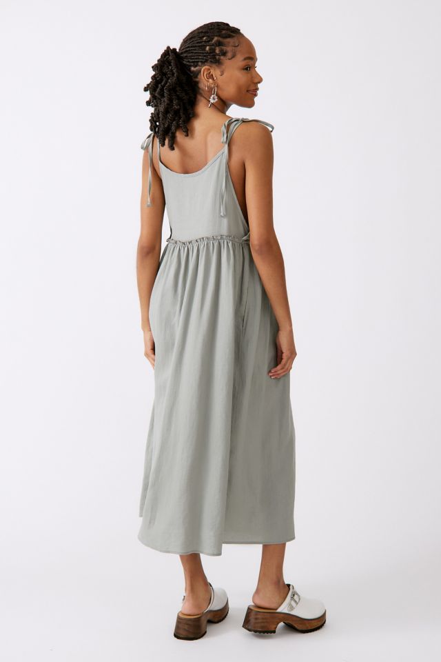 Urban Renewal Linen Tie Shoulder Maxi Dress #2