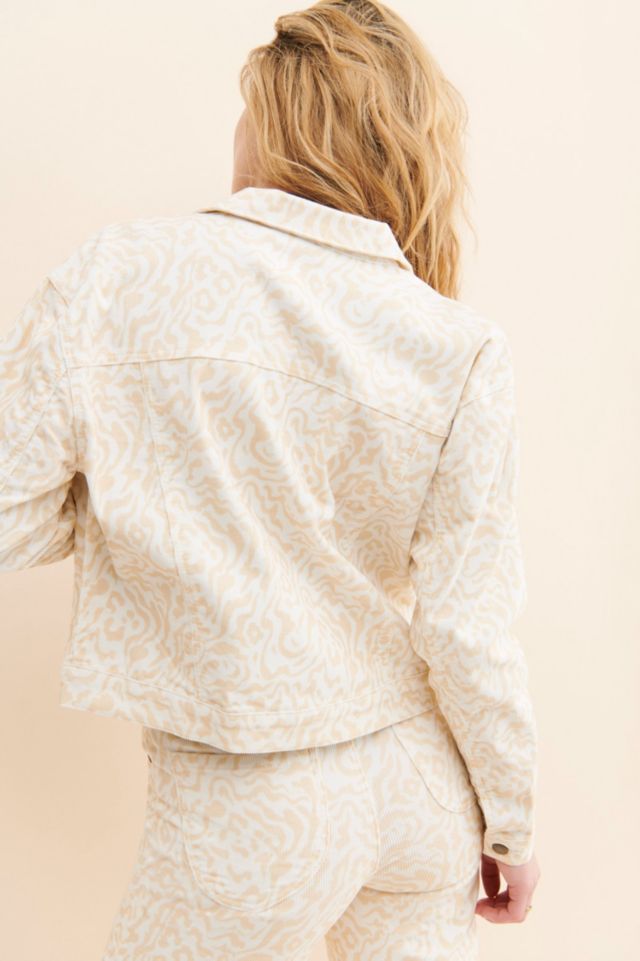 PTCL Printed Corduroy Trucker Jacket #1