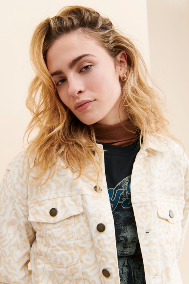 PTCL Printed Corduroy Trucker Jacket #2