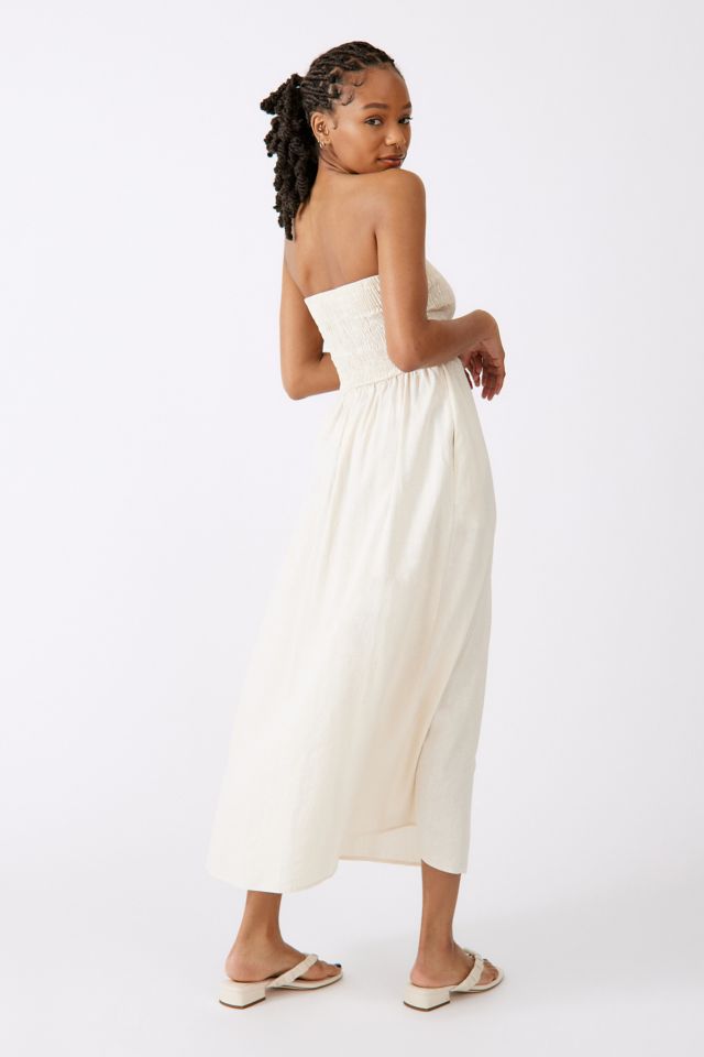 Robe Maxi Tube Convertible Smockée en Lin Urban Renewal #2