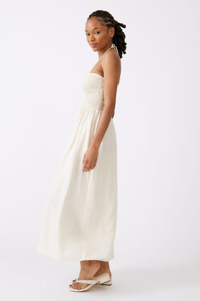 Robe Maxi Tube Convertible Smockée en Lin Urban Renewal #3