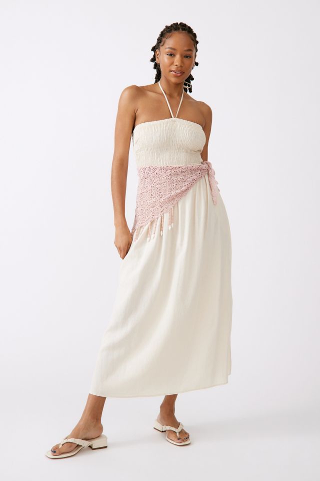 Robe Maxi Tube Convertible Smockée en Lin Urban Renewal #4