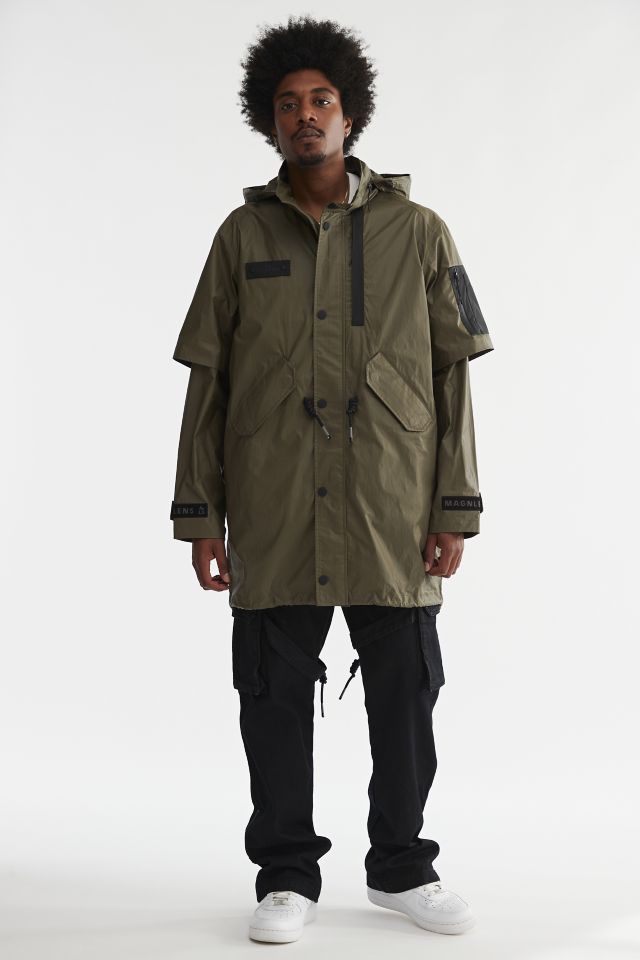 Veste parka à ourlet en pointe Magnlens #1