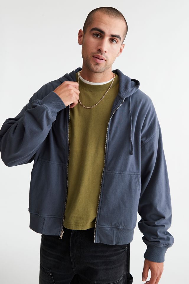 BDG Thermal Core Full Zip Hoodie Sweatshirt | Urban Outfitters