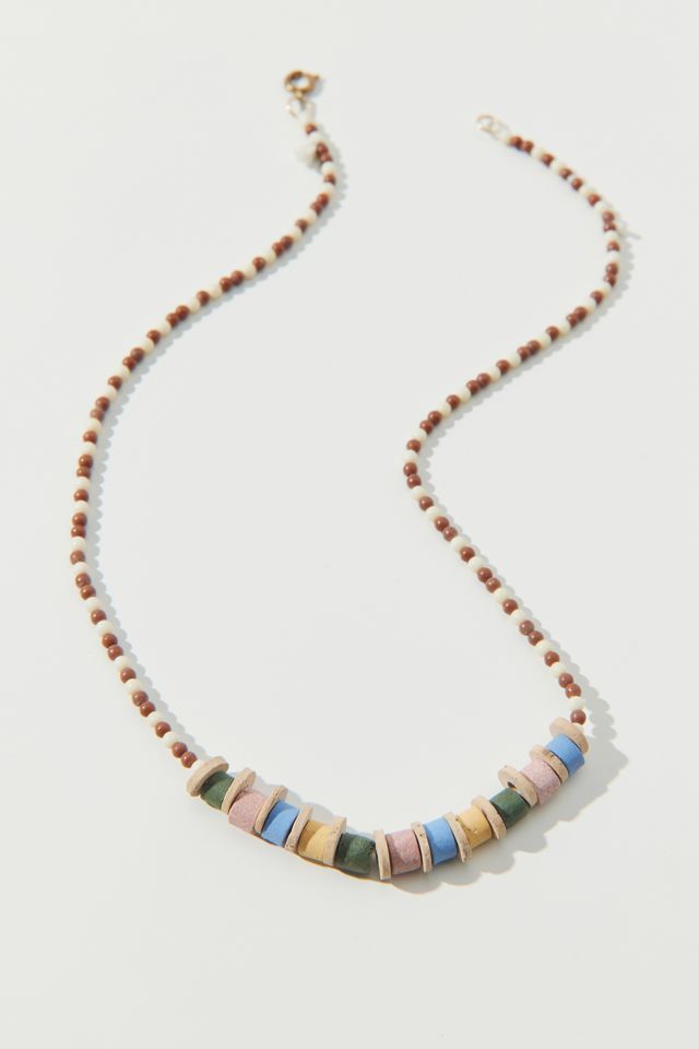 Vintage Multi Beaded Necklace | Urban Outfitters Urban Outfitters Marty beaded necklace main image 0