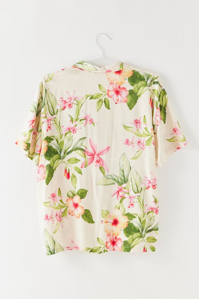 Green Tropical Button Down Shirt
