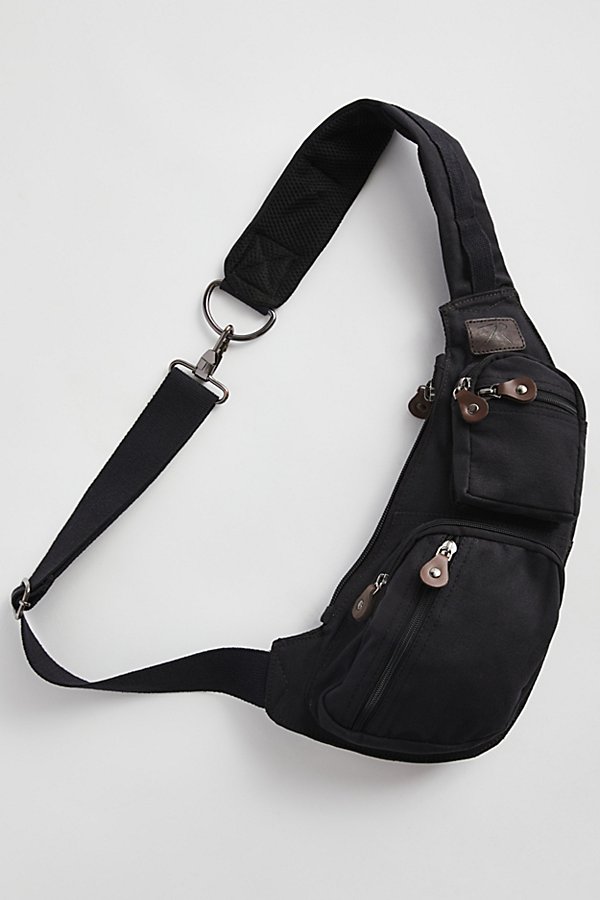 Rothco Vintage Canvas Crossbody Bag In Black At Urban Outfitters