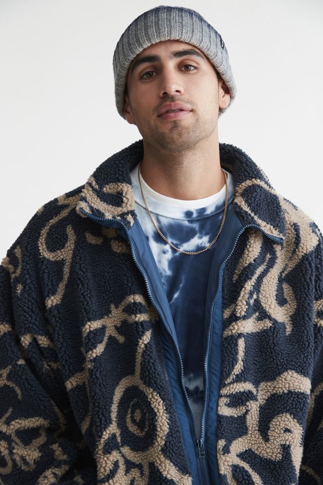 UO Patterned Fleece Mock Neck Jacket #2