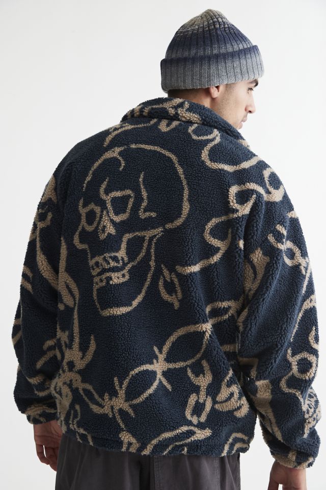 UO Patterned Fleece Mock Neck Jacket #3