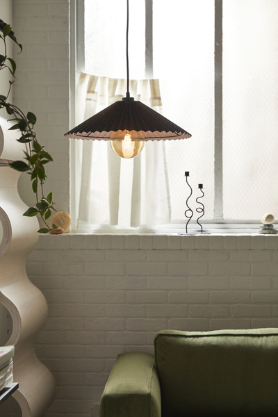 Delfina Pleated Pendant Light | Urban Outfitters