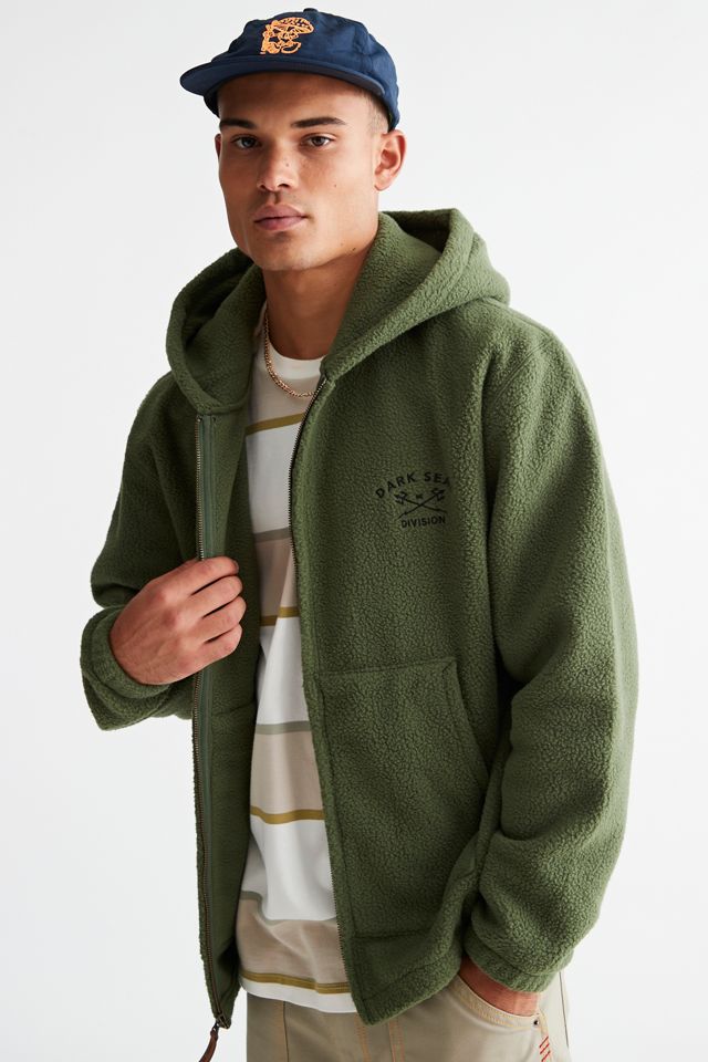 Dark Seas Fleece Full Zip Sweatshirt | Urban Outfitters Canada