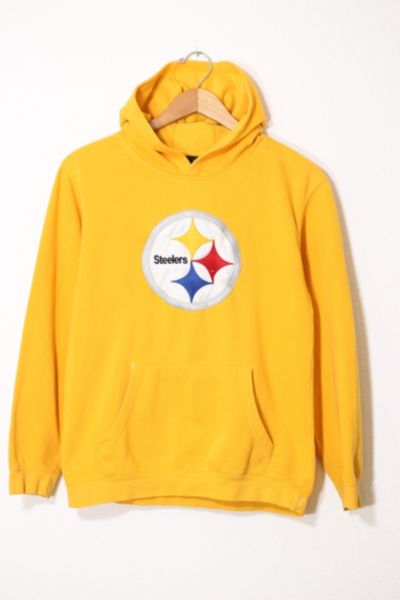 Vintage NFL Pittsburgh Steelers Full Zip Hooded Applique Sweatshirt