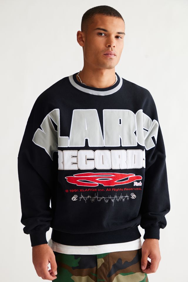 XLARGE Records Logo Crew Neck Sweatshirt