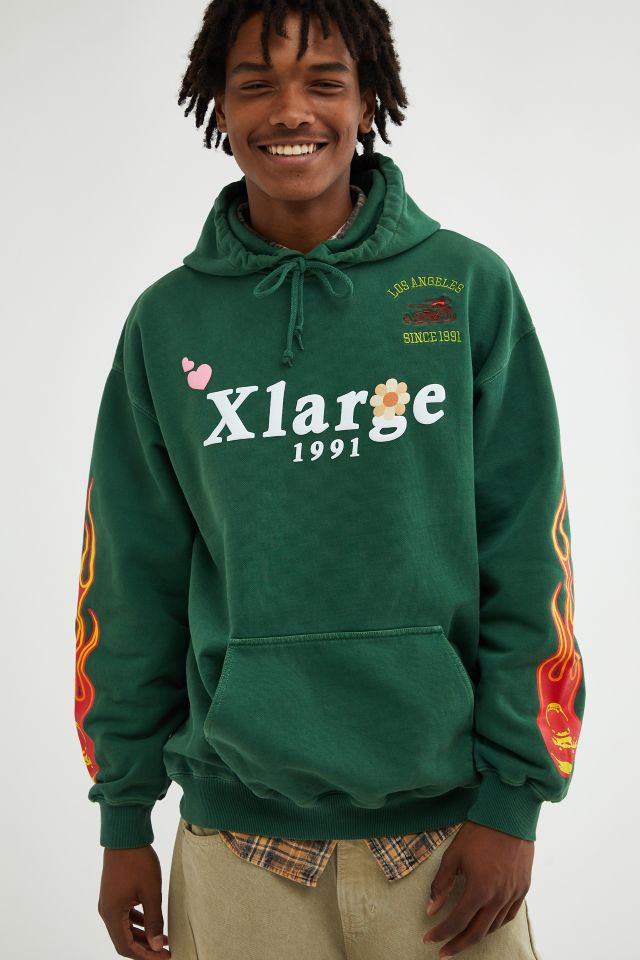 Unisex Green Oversized Hoodie with Adjustable Length – Dose