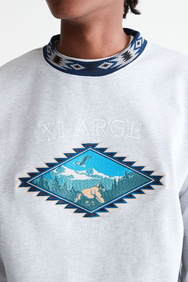 Urban Outfitters XLARGE Embroidered Souvenir Crew Neck Sweatshirt