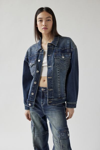 True Religion UO Exclusive Oversized Denim Jacket | Urban Outfitters Canada