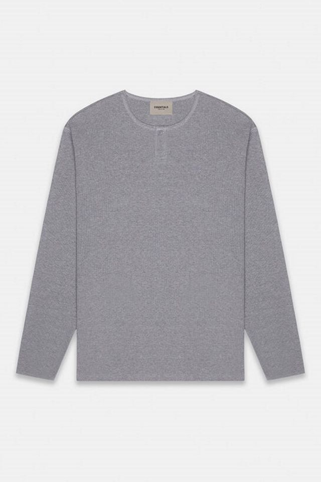 Fear of God Essentials Thermal Longsleeve Henley T-shirt | Urban Outfitters